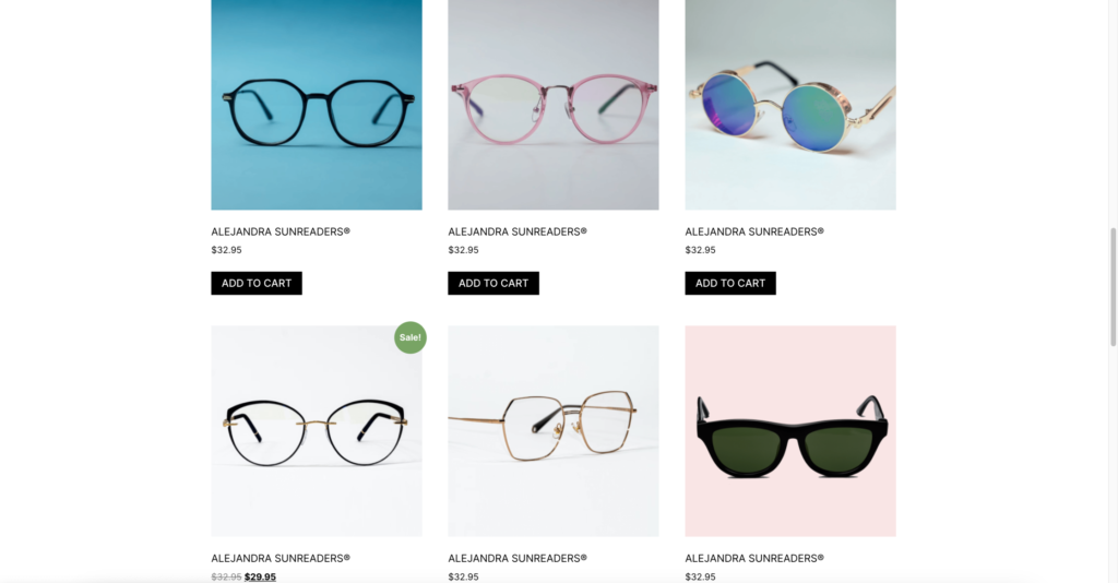 Kategorije i slike web shopa